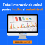 Tabel interactiv de calcul al carbohidratilor si a dozei de insulina